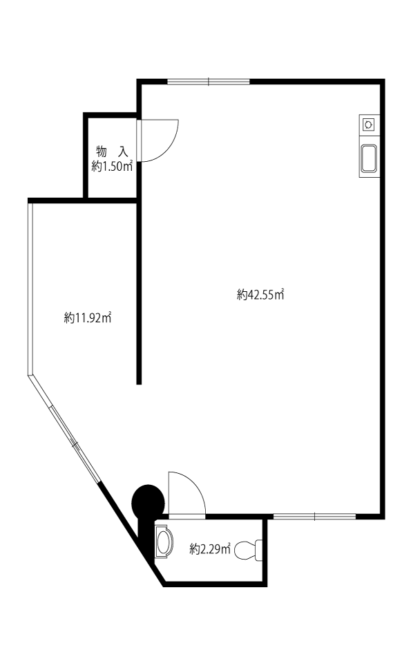 ブルーマーク高槻1F店舗-図面