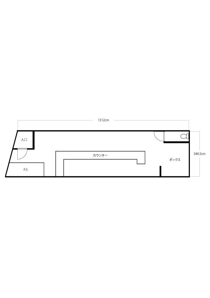 玉造貸店舗ー図面